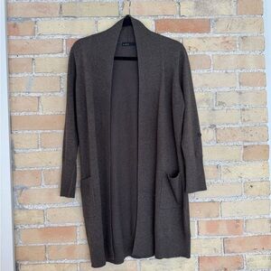Press Brown Long Cardigan
